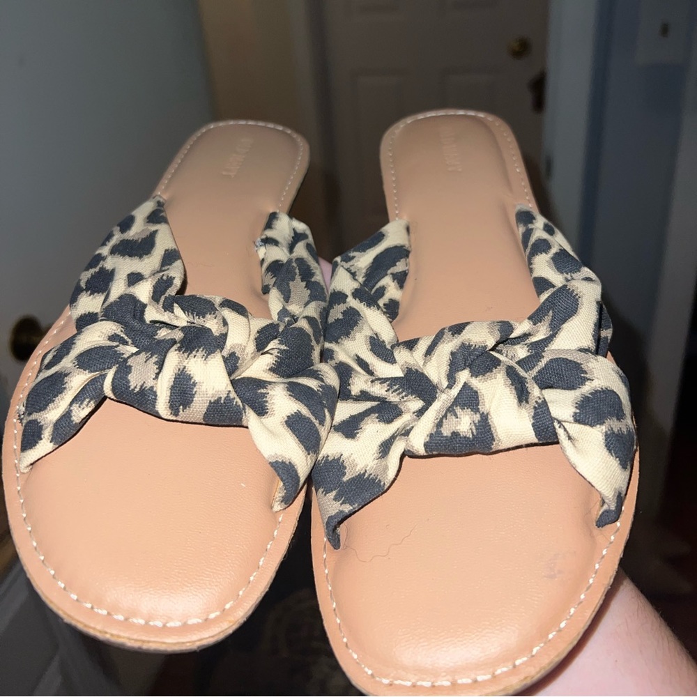 Cheetah print sandals